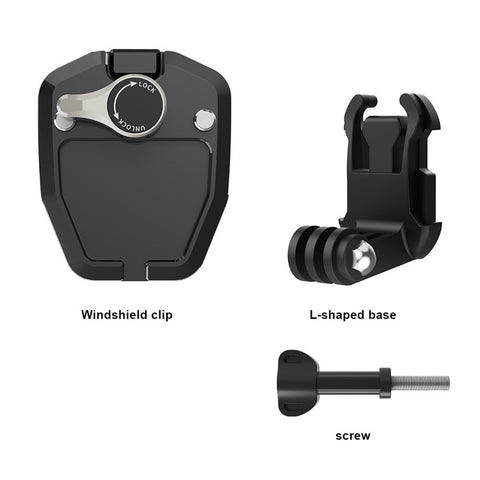 FLW429 Motorcycle Windshield Clip Camera Clamp Mount Accessories Phone Holder