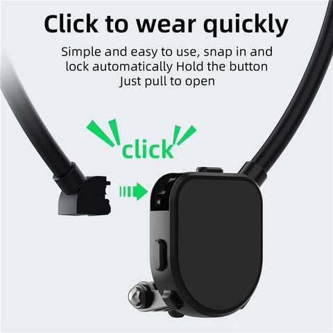 FLW430 Magnetic Sports Camera Neck Mount Adjustable Hanging Neck Phone Holder