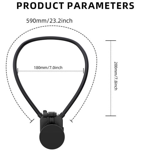 FLW430 Magnetic Sports Camera Neck Mount Adjustable Hanging Neck Phone Holder