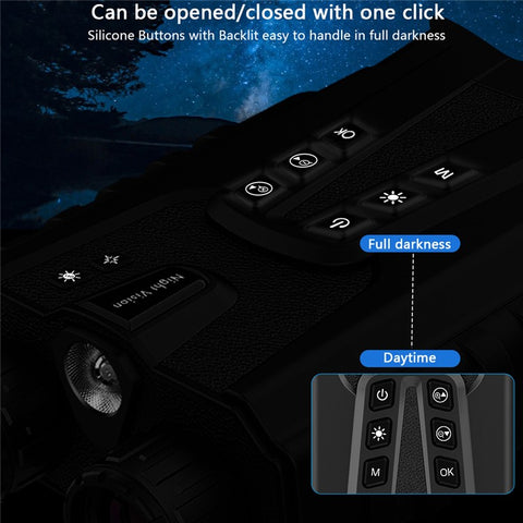 DT49 HD Photo Bird Watching Binoculars Full Color Night Vision Digital Telescope