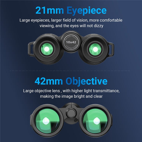 APEXEL 10X42 Waterproof Telescope HD High Power Low Light Night Vision Large Eyepiece Binoculars with FMC Multi-Coated for Outdoor Bird Watching Concert Hunting