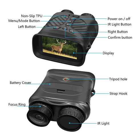DT39 HD Bird Watching Binoculars Infrared Outdoor Digital Binoculars Support Night Vision