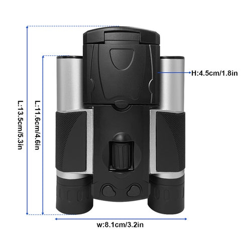 DT10 2.0" IPS LCD Screen Display Binoculars 10X HD Video Photo Recorder Binoculars for Bird Watching