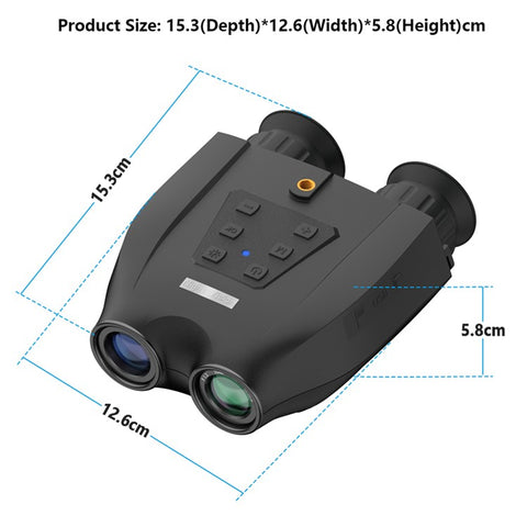 DT99 1.4-inch Screen Dual-Camera Binoculars 3D Night Vision Digital Telescope Support TF Card