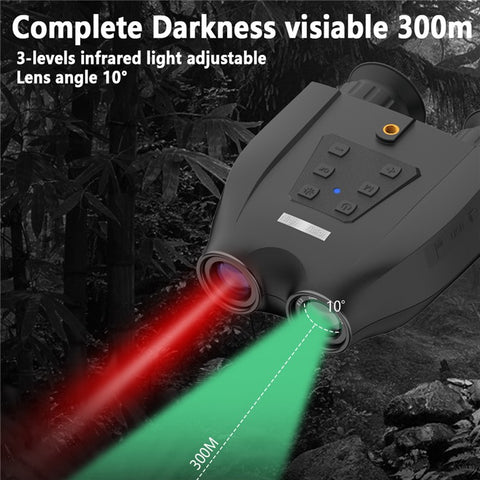DT99 1.4-inch Screen Dual-Camera Binoculars 3D Night Vision Digital Telescope Support TF Card