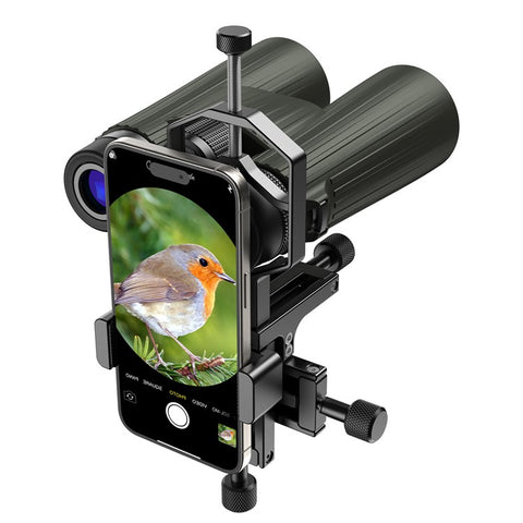 APEXEL APL-F003 Universal Digiscoping Adapter Phone Telescope 3-Axis Metal Holder Mount Eyepiece Connector