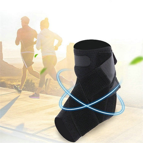 Ankle Support Brace Breathable Composite Fabric Sleeve Adjustable Wrap for Tendon, Sprain, Injury Recovery