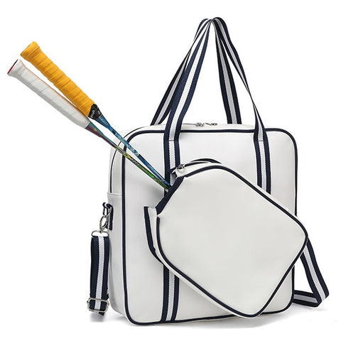 5625 PU Leather Racket Storage Bag Handbag Gym Bag Crossbody Shoulder Bag