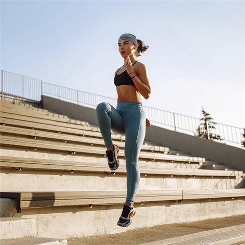 GOUNOD HT011 Solid Color Headband Elastic Sport Running Sweat Wicking Hairband
