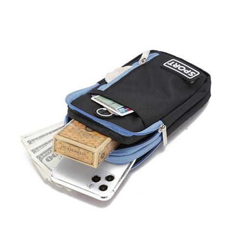 Color-matching Crossbody Cell Phone Purse Wallet Waist Bag (Suitable for Smartphone under 6.5-inch)