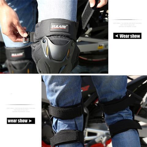 SULAITE 1 Pair MTB Bike Motorcycle Riding Protective Knee Pads Guards