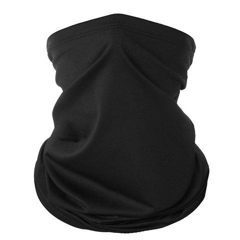 Dust and Sun Protection Summer Outdoor Cycling Half Face Mask Solid Color Ice Silk Elastic Neck Gaiter