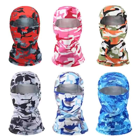 Outdoor Quick Dry Ice Silk Balaclava Face Cover Sun Protection Elastic Neck Gaiter Scarf