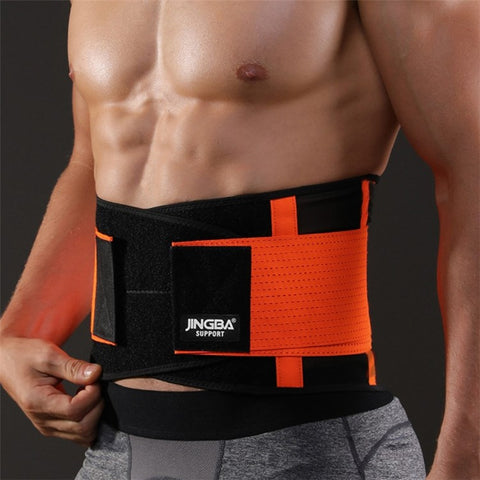 JINGBA SUPPORT 2308B Adjustable Waist Brace Support Sports Breathable Back Lumbar Brace Belt for Sciatica, Herniated Disc, Scoliosis Back Pain Relief