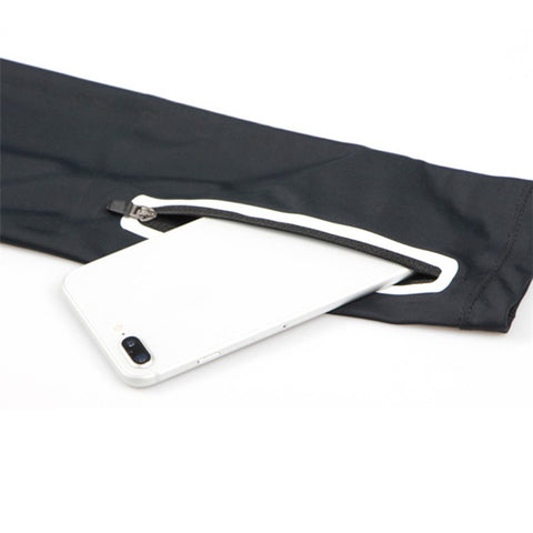 1Pc Sun Protection Arm Sleeves Outdoor Sports Sunblock Sleeves with Zippered Pouch for Cycling, Hiking (Size: L)