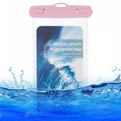 Waterproof Phone Pouch Case Holder for Under 6.5-inches Phone Underwater Clear Cellphone Dry Bag