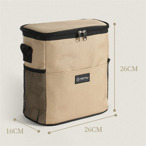 AOTU 11L Outdoor Camping Picnic Insulated Lunch Food Storage Drink Cooling Bag with Shoulder Strap