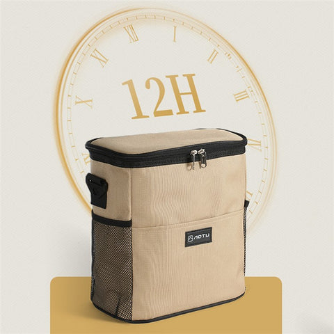 AOTU 11L Outdoor Camping Picnic Insulated Lunch Food Storage Drink Cooling Bag with Shoulder Strap