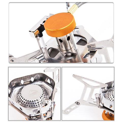 WIDESEA Windproof Camping Gas Stove Portable Folding Burner for Outdoor Backpacking Hiking Picnic