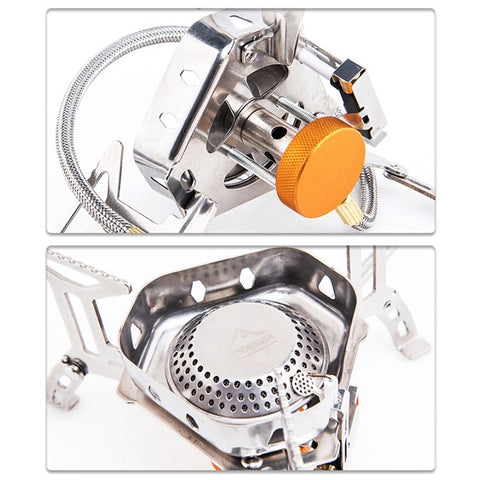 WIDESEA Windproof Camping Gas Stove Portable Folding Burner for Outdoor Backpacking Hiking Picnic