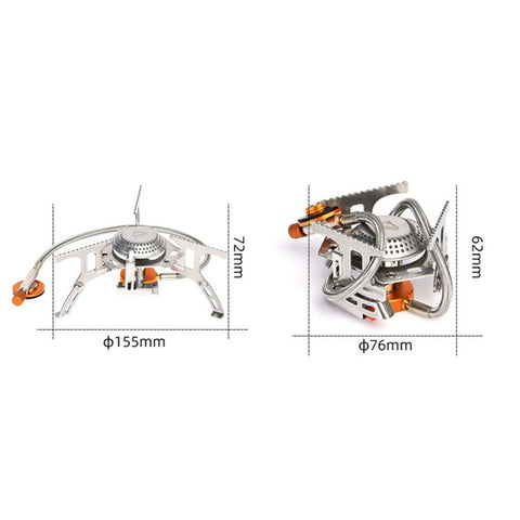 WIDESEA Portable Camping Stove Burner Windproof Folding Lightweight Stove for Outdoor Hiking Cooking