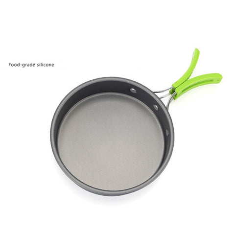 AOTU AT6385-3 Cookware Set for 1-2 People, Oxidized Aluminum Alloy Pot Pan with Utensils (BPA-free, No FDA Certified)