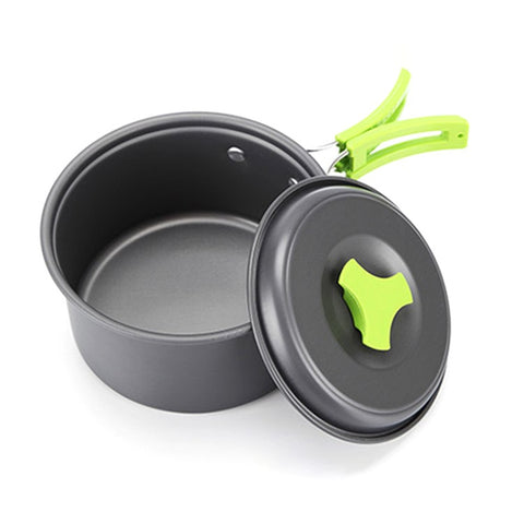 AOTU AT6385-3 Cookware Set for 1-2 People, Oxidized Aluminum Alloy Pot Pan with Utensils (BPA-free, No FDA Certified)