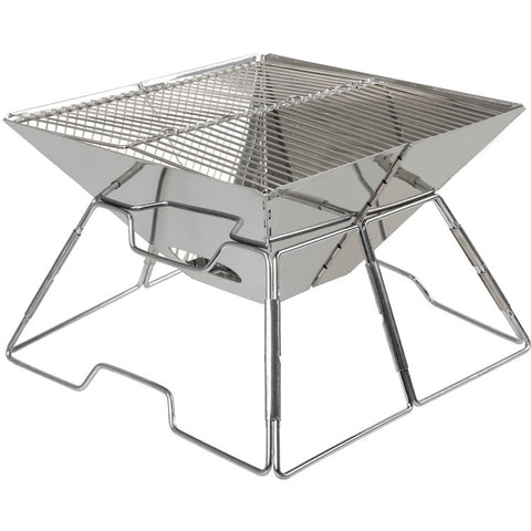 HALIN Outdoor Camping Detachable BBQ Tool Stainless Steel Charcoal Grill for Hiking Picnics (BPA-Free, No FDA Certified)