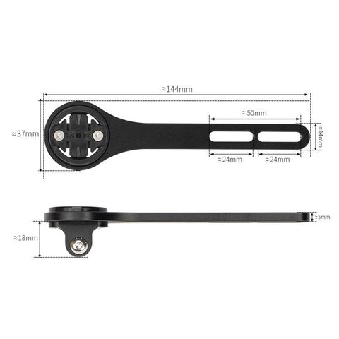 GUB 653 Extension Bracket for Garmin / Cateye / Bryton Aluminum Alloy Bike Computer Handlebar Mount Holder