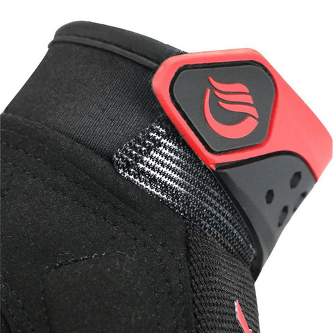 RIDING TRIBE MCS-57B Anti-Wear Summer Anti-Slip Motorcycle Riding Half Finger Gloves Fingerless Gloves for Cycling Motorbike Sports