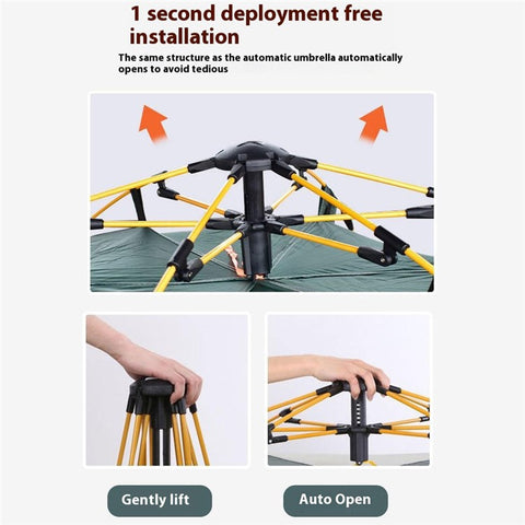 Outdoor Camping Tent Rain-proof Windproof Easy Open Automatic Tent, 200x150x110cm