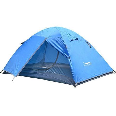 DESERT&FOX Rainproof Double Layer Tent Waterproof Camping Hiking One Door Tent (Aluminum Pole)