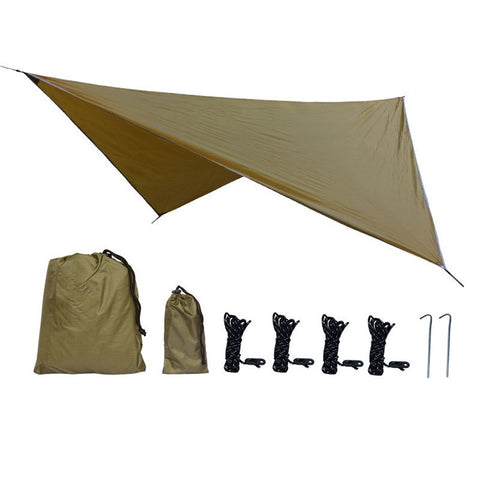 TM-0008 Camping Tarp Portable Waterproof Tent Multifunctional Awning for Outdoor Travel Hiking Picnic