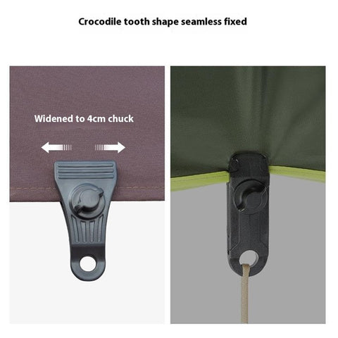 10Pcs Heavy Duty Tent Clamps Outdoor Windproof Tarp Canopy Plastic Clips