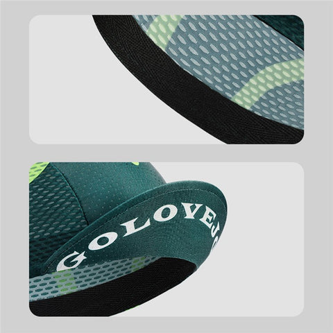 GOLOVEJOY XMZ287 Anti-UV Breathable Hat Cycling Skull Cap Under Helmet Liner with Sun Visor