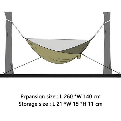 260x140cm Tree Hanging Hammock Camping Bedding with Mosquito Net