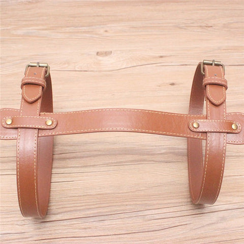 AOTU Outdoor Picnic Blanket Rug Carrying Belt Adjustable Picnic Mat PU Leather Strap