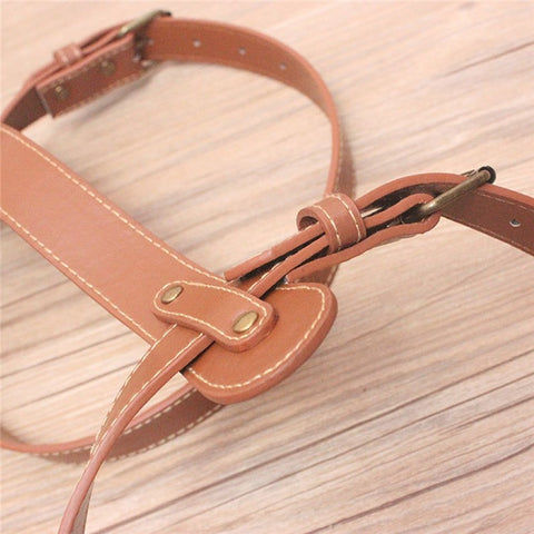 AOTU Outdoor Picnic Blanket Rug Carrying Belt Adjustable Picnic Mat PU Leather Strap