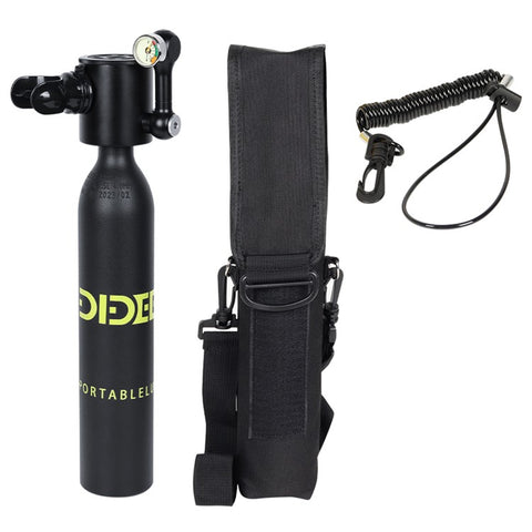 DIDEEP X3000Pro 0.5L Mini Scuba Diving Tank with High-Pressure Pump, Anti-Lost Lanyard, Storage Bag