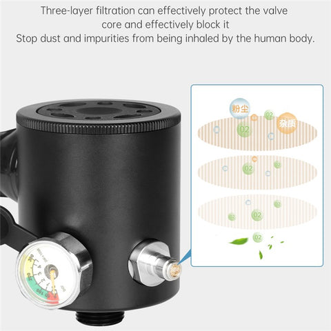 DIDEEP X3000 0.5L Mini Scuba Diving Oxygen Tank with Adapter + Anti-Lost Lanyard + Storage Bag, Style B