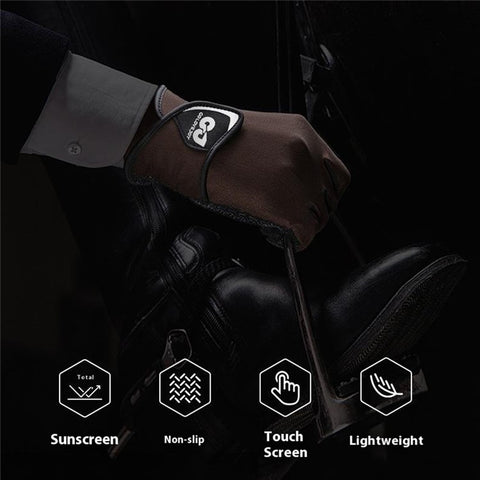 GOLOVEJOY XG83 Professional Equestrian Gloves Summer Ice Silk Anti-slip Touch Screen Mittens