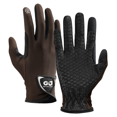 GOLOVEJOY XG83 Professional Equestrian Gloves Summer Ice Silk Anti-slip Touch Screen Mittens