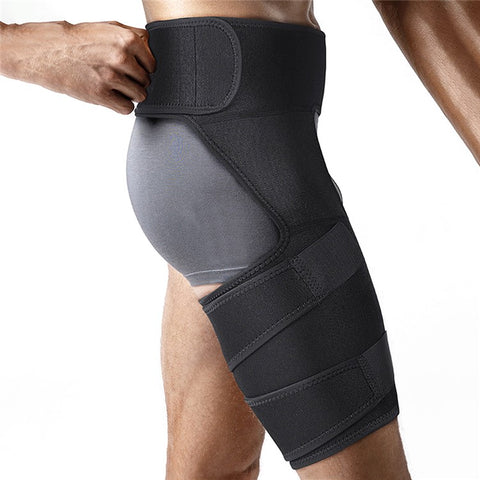 KYNCILOR AB052 Fitness Leg Pad Groin Belt Anti-Strain Breathable Muscle Hip Thigh Protection Strap Weightlifting Exercise Protector