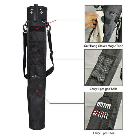 KAIERSN ZJB558 Golf Stand Bag Waterproof Nylon Golf Practice Clubs Carry Bag