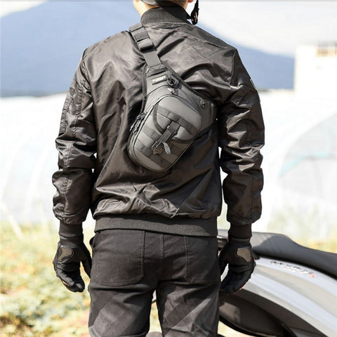 RZAHUAHU Waterproof Motorcycle Leg Bag Waist Pouch Expandable Riding Pack Crossbody Bag