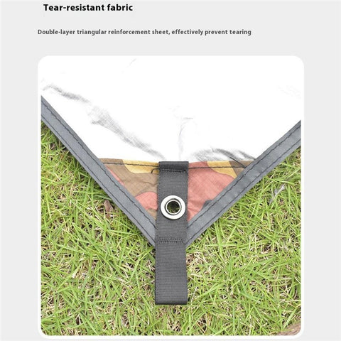 3x5m Outdoor Camouflage Tarp Camping Shelter Sun Shade 210T Waterproof Tent Canopy