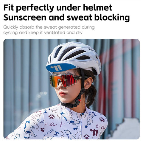WEST BIKING YP0201452 Summer Cycling Cap Breathable Ice Silk Sun Protection Helmet Liner Hat
