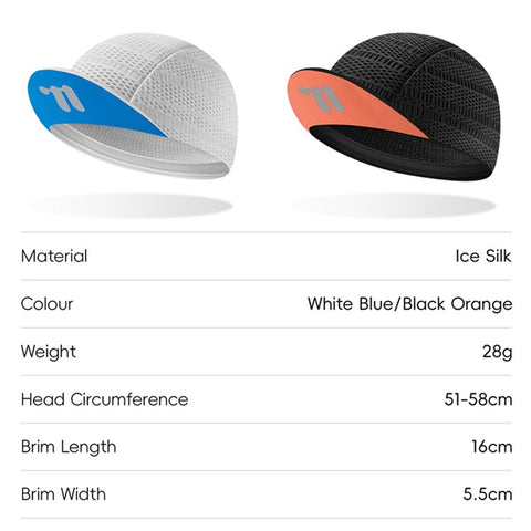 WEST BIKING YP0201452 Summer Cycling Cap Breathable Ice Silk Sun Protection Helmet Liner Hat