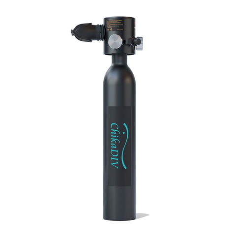 CHIKADIV C300-A7 0.5L Portable Scuba Tank Diving Gear Diving Tank Diving Cylinder with Storage Bag / Strap Diving Equipment Kit for Diver