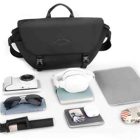 MARK RYDEN MR1016 Insert Buckles Crossbody Shoulder Bag Men Waterproof Chest Bag